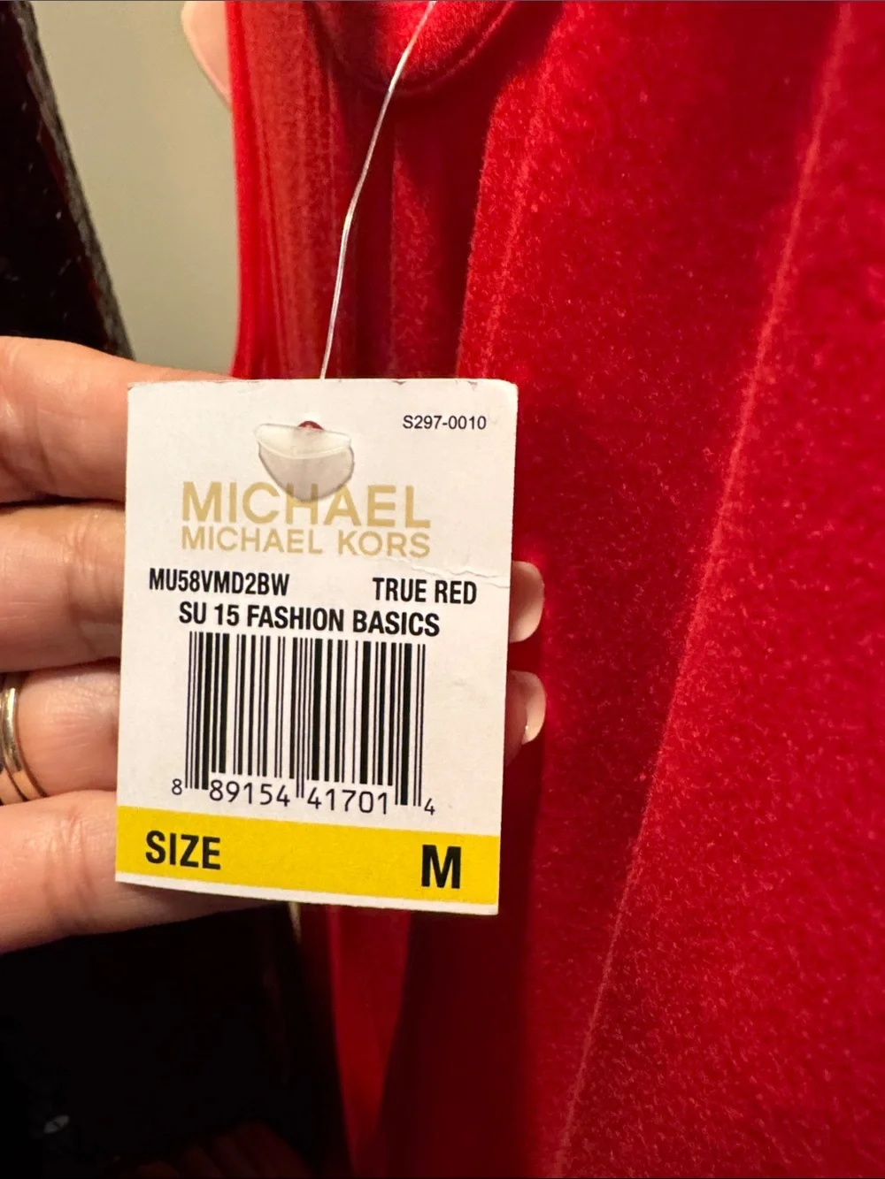 Red Sleeveless Draped Midi Dress -Ruched side with small side splits. Size M New